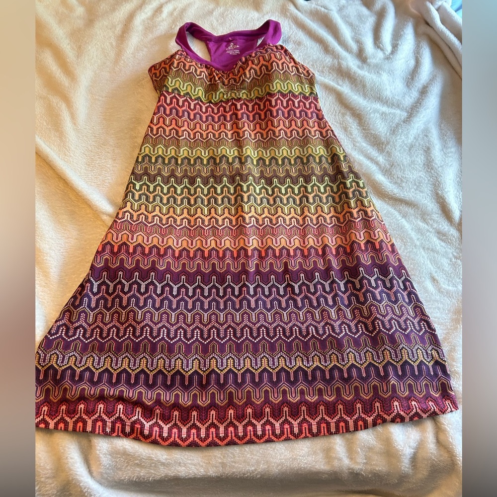 Prana geometric patterned dress. Size S